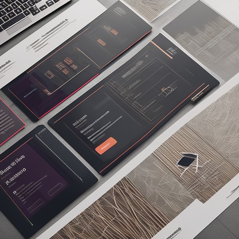 Modernes Webdesign Prototyping Mockups